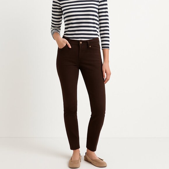 AG Adriano Goldschmied The Stilt Cigarette Leg Jeans Brown Stretch 28R - Picture 2 of 10